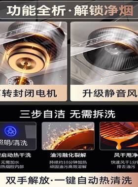 樱索免打孔安装油烟机家用厨房一体柜封闭式出租房简易抽油烟机