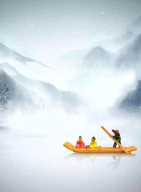 仿古船奇石假山盆景鱼缸沙盘景观造景树脂装饰摆件摆件饰品家居