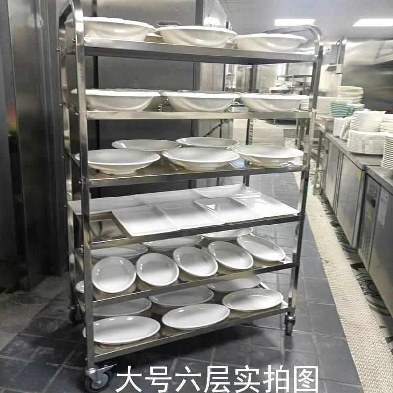 新疆包邮宴席手推车五层六层餐车商用酒店学校饭店食堂传菜车多层 - 图2