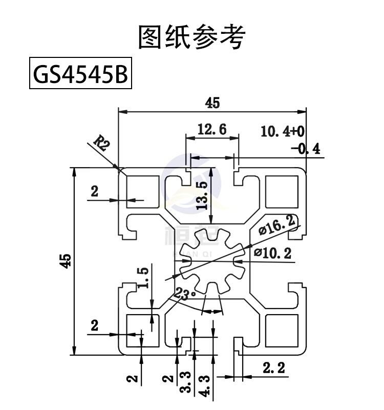 欧标4545工业铝型材流水线工作台欧标4545铝合金型材设备框架铝材-图0