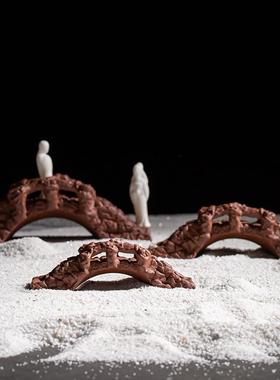 陶瓷创意微景观造景仿真小桥石拱桥梁古桥假山盆景装饰品鱼缸摆件