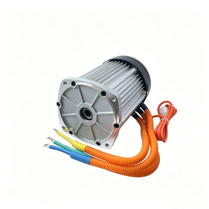 มอเตอร์กระแสตรงไร้แปรงถ่าน กำลังสูง 60V/72V 1500W สำหรับรถพลังงานไฟฟ้า 3 ล้อ/4 ล้อ ขนาดเฟือง 16 ฟัน ความเร็วรอบ 3200 รอบต่อนาที