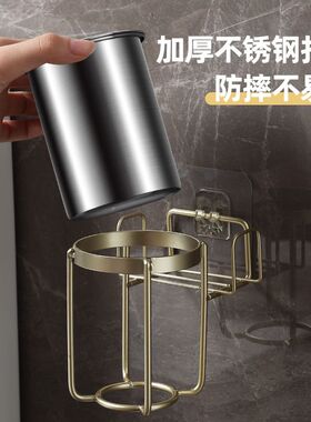 壁挂式烟灰缸不锈钢烟灰缸创意卫生间大容量烟灰缸批发防灰飞