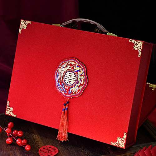 彩礼盒子订婚礼金箱结婚6万装万提亲308礼盒万箱现金万聘礼订亲12 - 图3