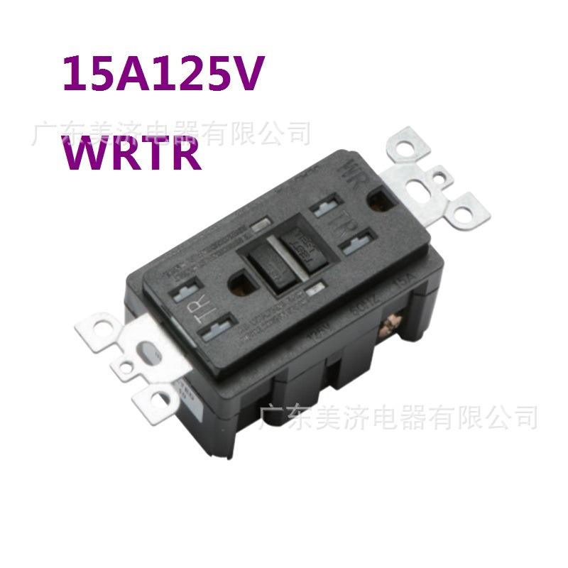 批发UL美式插座15A美规GFCI插座美式TR插座TGM15094NL插排 - 图2