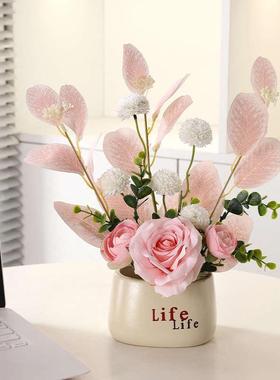 仿真绿植桌面小摆件客厅家居玄关服装店办公室鞋柜装饰品花盆假花