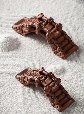 微景观盆景沙盘装饰摆件陶瓷复古小桥流水石拱桥盆栽鱼缸造景配件