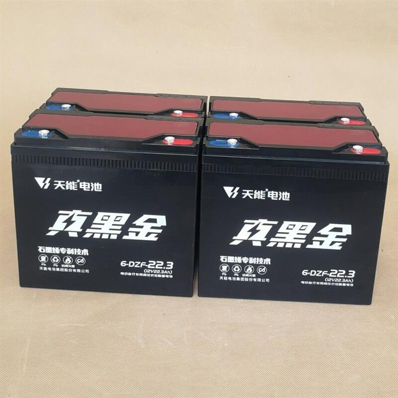 石墨烯铅酸蓄l电池48v20ah12AH 电动车60V电瓶车12v20黑金T3