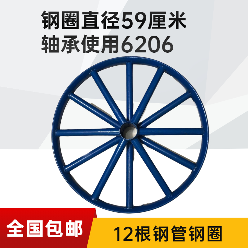 架子车轮胎斗车轮力车实心轮胎26x212工地车沙浆车翻斗车板车轮 - 图2