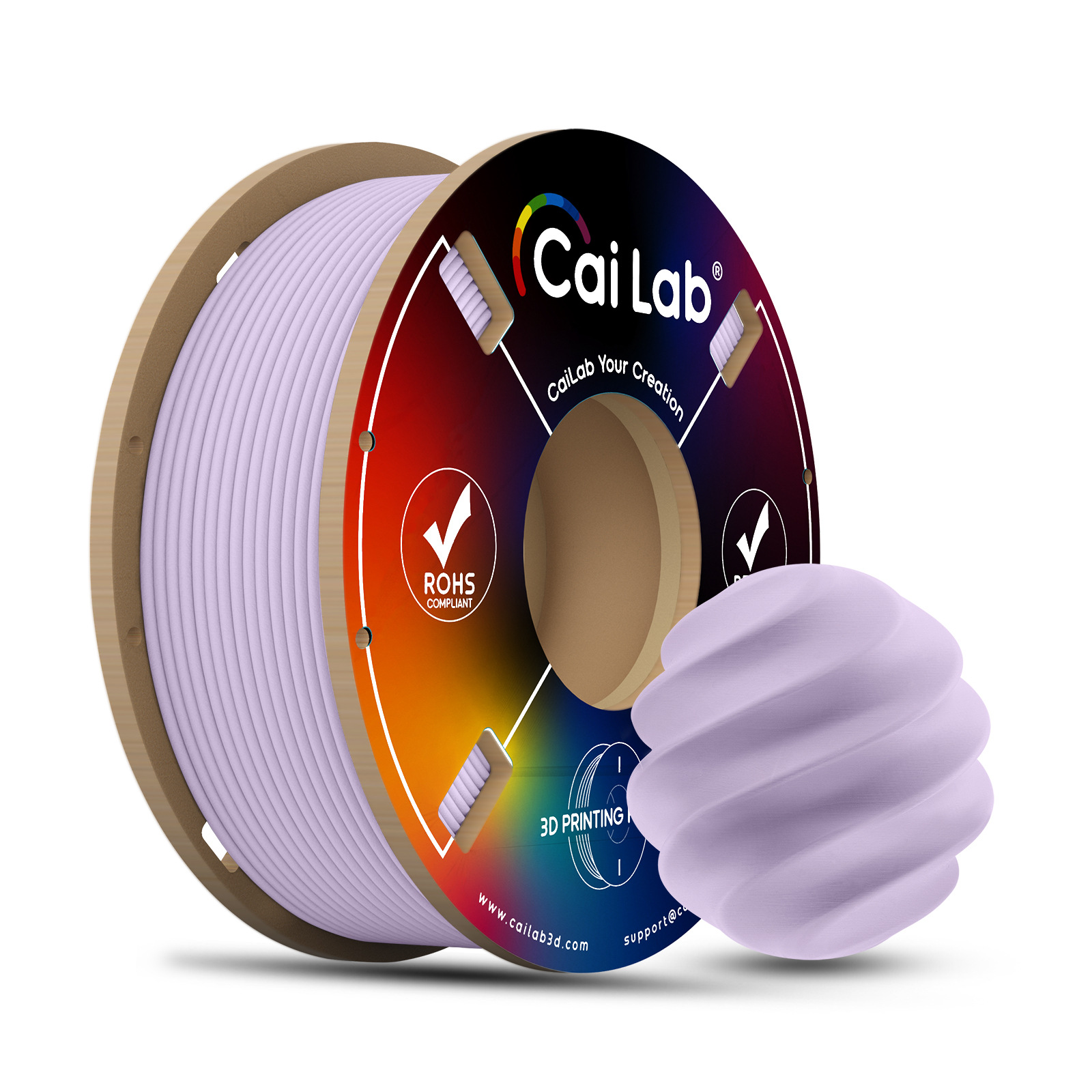 ฟิลเม้นต์พิมพ์ 3D ขนาด 1.75 มม. สำหรับเครื่องพิมพ์ Tuozhu เข้ากันได้กับ Caiduoyu Pla สีด้าน น้ำหนัก 200 กรัม ไม่อุดตันหัวฉีด