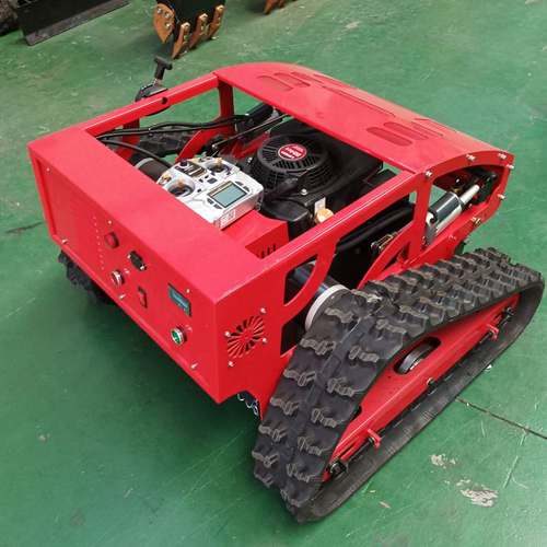 履带式遥控割草机多功能草坪开荒除草机全自动汽油果园修剪割草机 - 图1