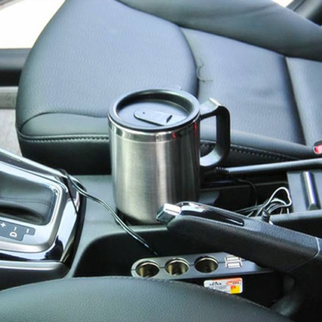 Car water cup 12V car heating thermos cup car electrical appliance 500ml car bottle