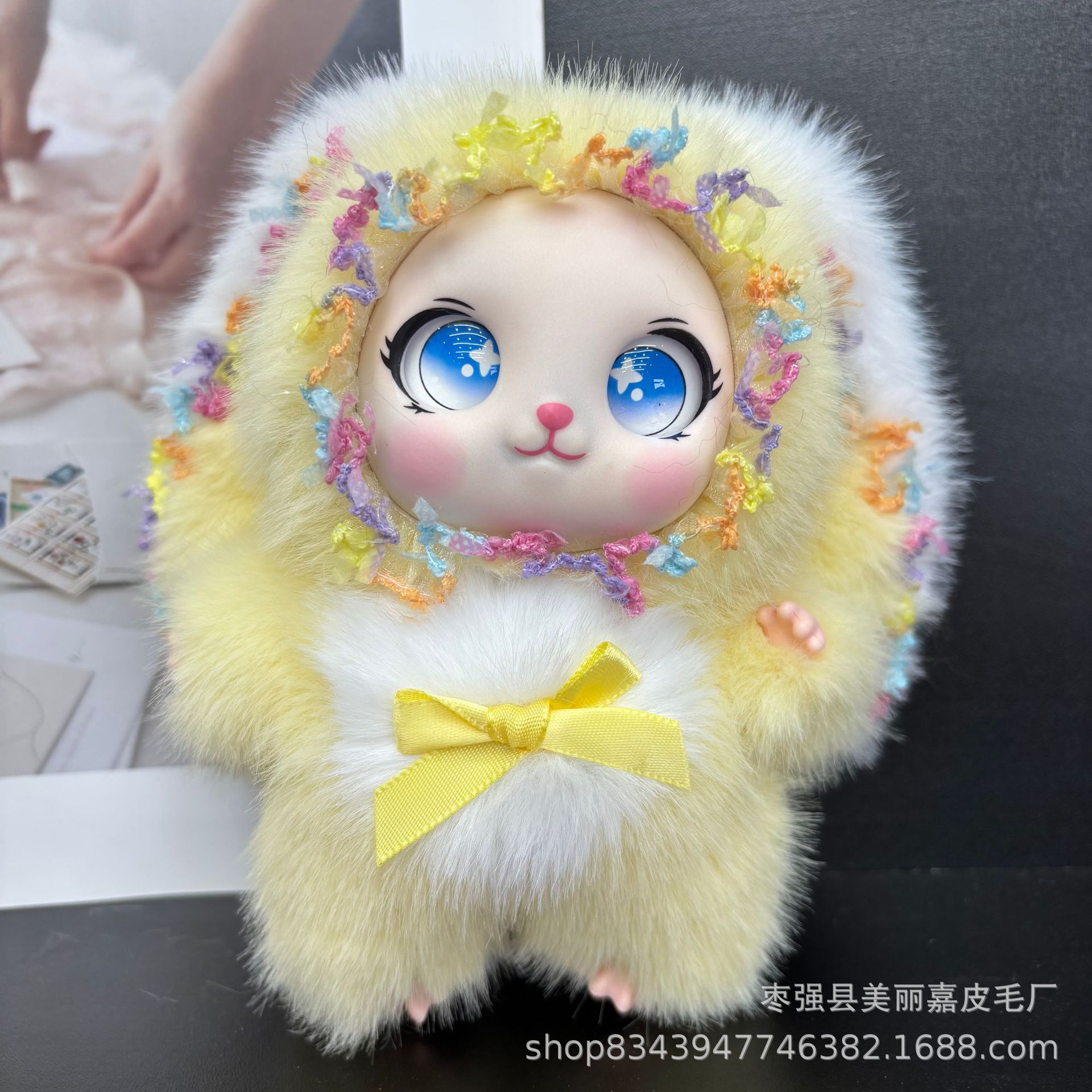 ตุ๊กตากระต่ายโลลิต้าผ้าพลัชยอดนิยม ของเล่นกระต่ายน่ารัก ตุ๊กตาไวนิล จี้ห้อยเครื่องตุ๊กตา พวงกุญแจ ของขวัญ เครื่องประดับ