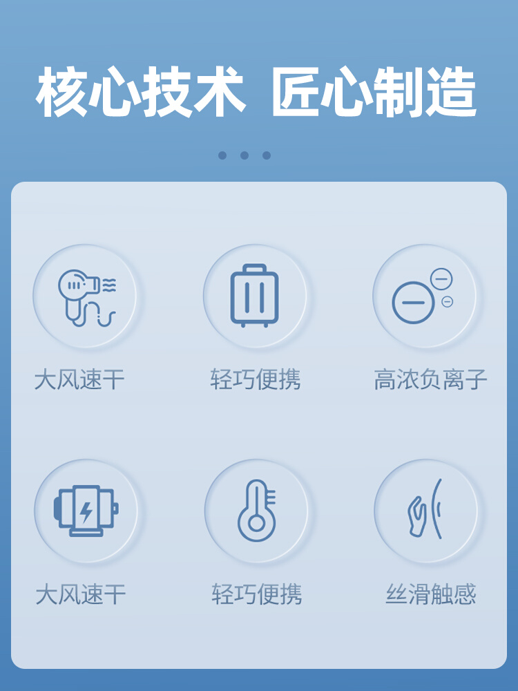 .梦创吹风机家用大功率负离子恒温速干护发电吹风宿舍用学生风筒