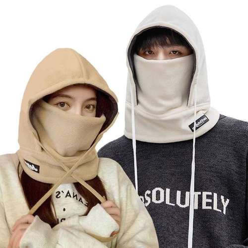 巴拉克拉法帽子男士冬季保暖面罩围巾一体连帽围脖男加绒骑车护耳 - 图3