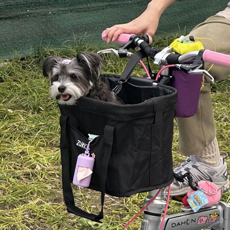 自行车前置挂包单车宠物篮山地车收纳包车筐车篮配件折叠车前架包 - 图2