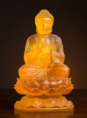 大日如来佛释迦牟弥佛琉璃佛像居家客厅家用佛堂寺院供奉三宝佛