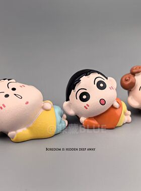 日式小新朋友们治愈电脑桌面摆件