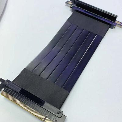 pci-e 3.016x延长线 180、90度竖放 20cm台式显卡转接支持30系卡 - 图0