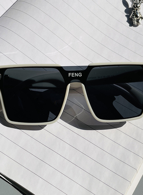 INS风墨镜男潮酷一体式2023新款太阳眼镜女网红防紫外线强光开车
