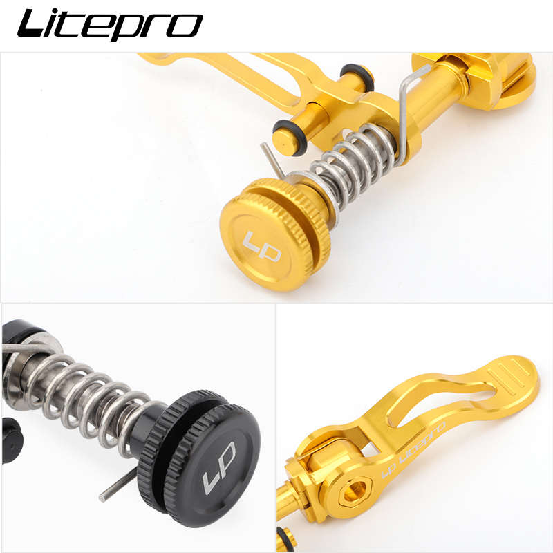 LP Litepro小布车座管夹CNC坐杆扣适用于Bromptonq镂空超轻改装件 - 图1