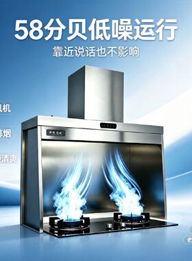 立体式油烟机炸鸡店商用抽油烟机家用排气扇厨房免打孔台面排烟机