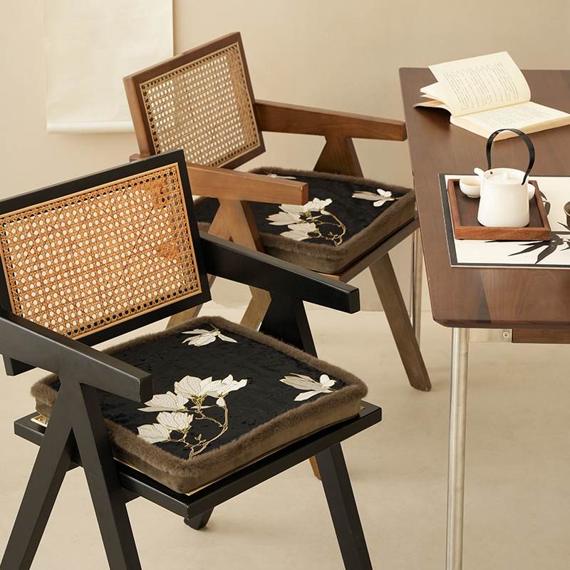 木兰加厚红木坐垫新中式椅子垫屁垫夏季办公室椅垫椅子厚久坐不塌 - 图1