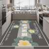 The new diatom mud wipeable, washable and absorbent special carpet floor mats for the kitchen are fully covered with waterproof and oil-proof kitchen floor mats.