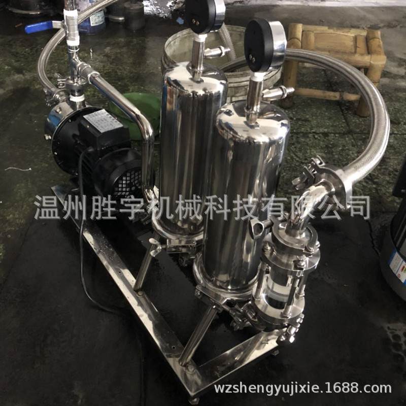 白酒过滤器 食品级不锈钢酒水过滤催陈机 黄酒烧酒崔陈过滤器 - 图2