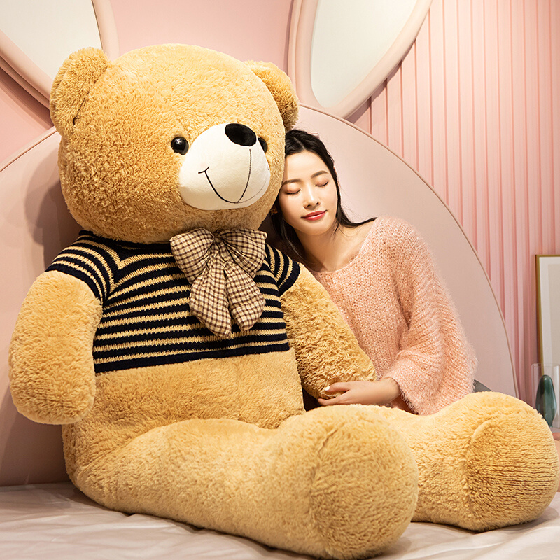 熊玩偶泰迪熊公仔睡觉抱抱熊女生床上熊猫毛绒玩具大号超大熊娃娃-图1