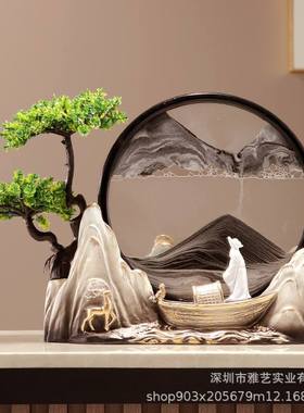 文创纪念品流沙画风景礼物办公室客厅摆件装饰品毕业玄关创意书房