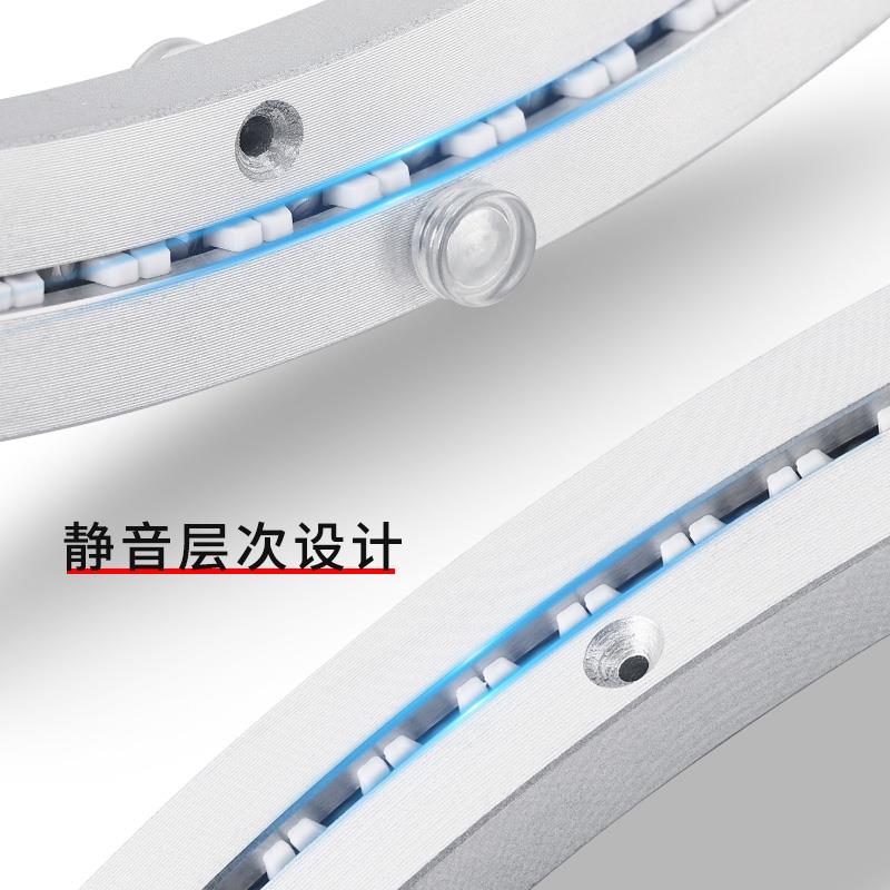 餐桌转盘底座消音铝转芯玻璃圆桌实木桌子大理石饭桌旋转轴承家用 - 图1