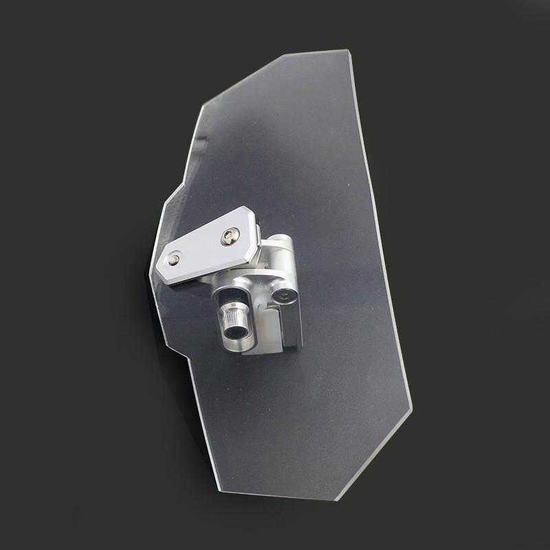 摩托车通用改装小挡风玻璃加装加高风挡 - 图0