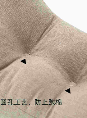 日式简约亚麻腰枕靠垫加厚办公室电脑椅子护腰靠背垫汽车孕妇抱枕