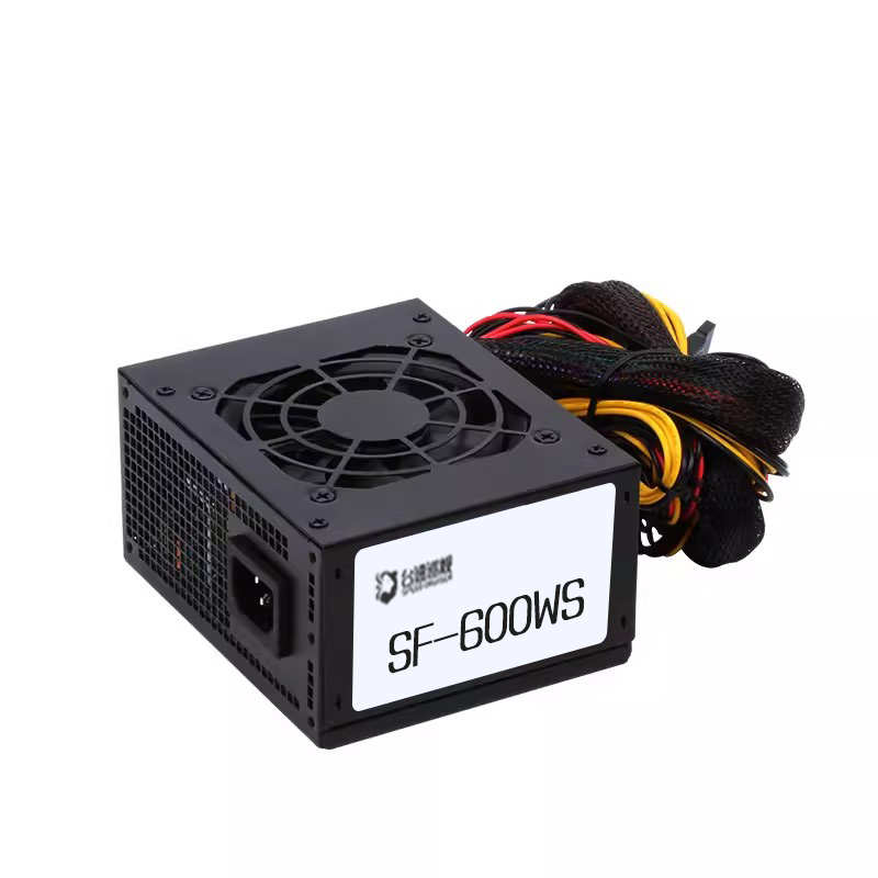 全新600W电源FLEX静音SFX额定500W小电源itx静音迷你小机箱电源 - 图1