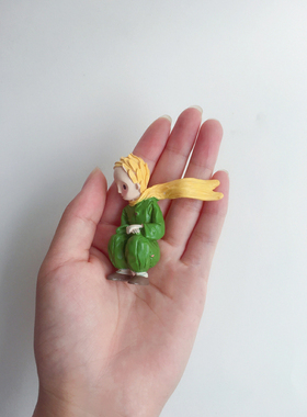 治愈系小王子的玫瑰花摆件创意公仔生日礼物品狐狸周边办公室桌面