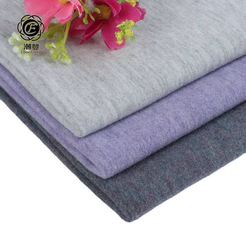 活动款蚕丝羊毛 竹纤维磨毛针织绒布料 秋冬发热保暖内衣德绒面料 - 图3