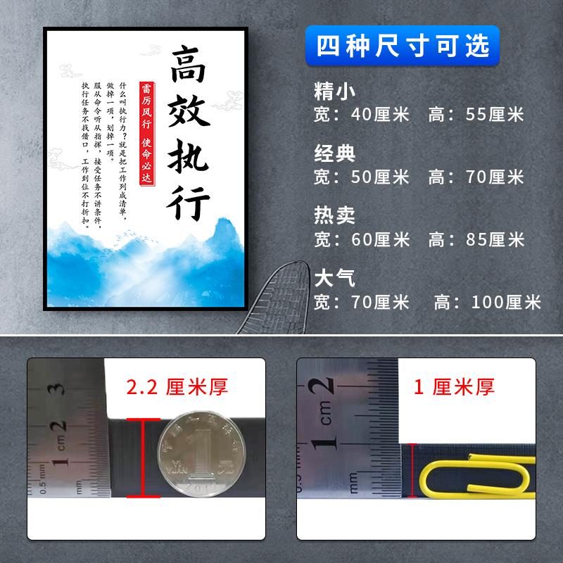 新款办公室装饰画企业文化墙励志挂画会议室壁画公司团队标语挂饰 - 图1