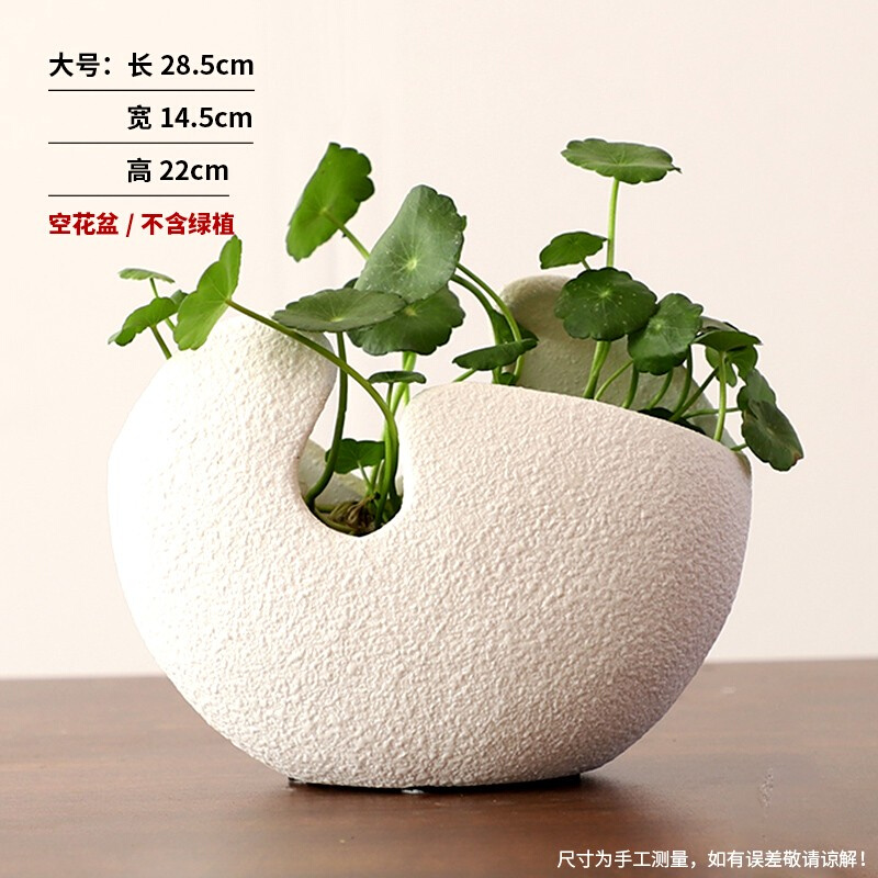 水培花盆陶瓷无孔创意铜钱草金钱草水养植物器皿家居创意碗莲碗莲-图2