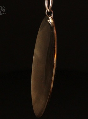 黄铜凸镜凹面镜八卦镜手工打磨佛牌吉祥铜镜藏传密宗用品铜面镜