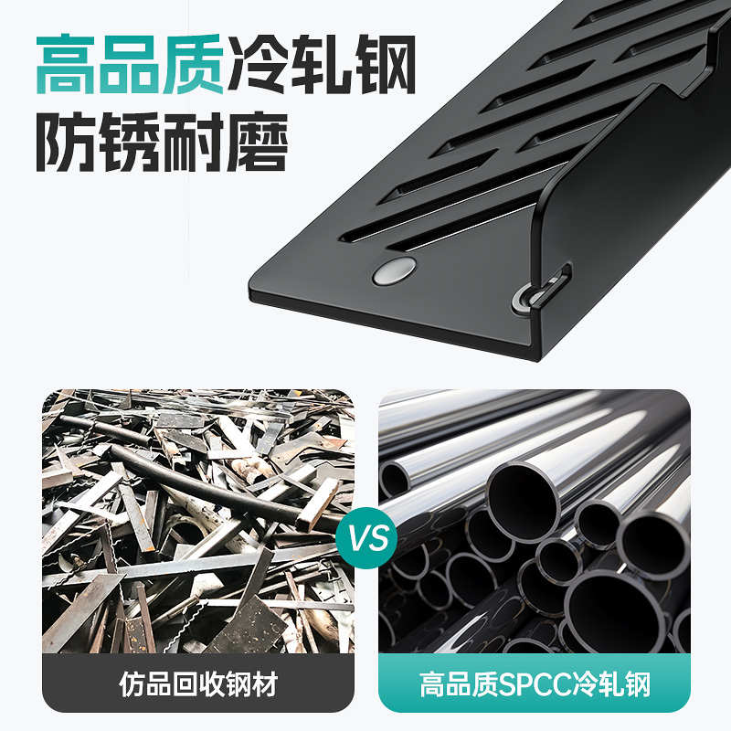 Simple computer host bracket desktop chassis storage rack with pulley heightening fixed tray bracket mobile base