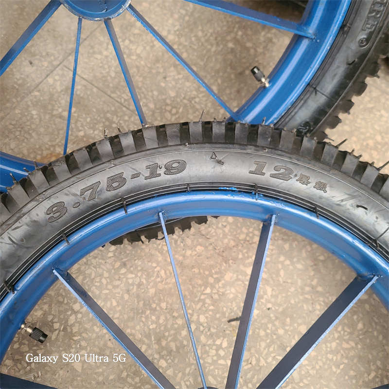 375-19载重型加厚钢圈加气轮建筑工地手推车斗车板车轮子矿车轮胎 - 图1