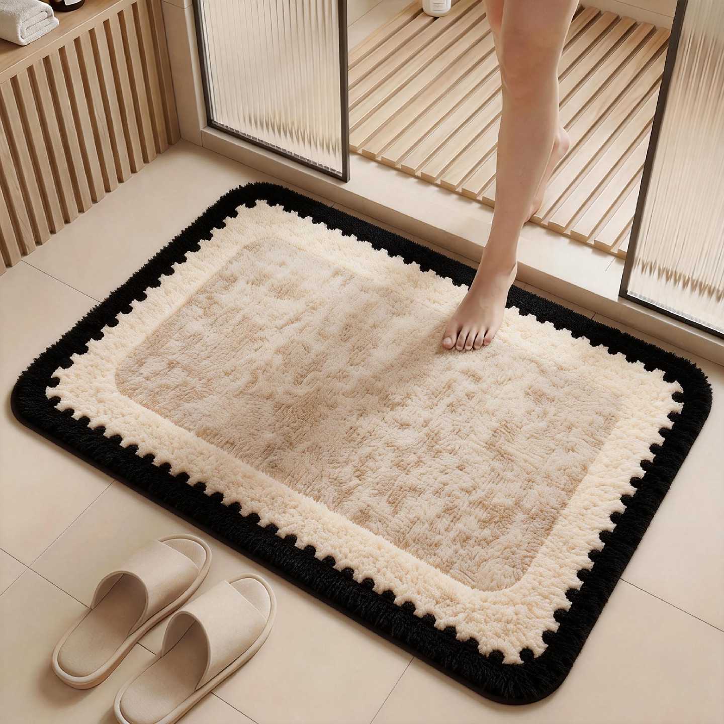 Bathroom absorbent floor mat 2026 new bathroom door non-slip foot mat household toilet bathroom quick-drying carpet