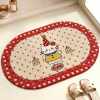 Special bathroom floor mats, bathroom door non-slip foot mats, household toilet thickened plush water-absorbent quick-drying carpets