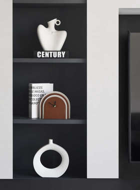 现代格调高级感大地色艺术软装饰品摆件高档轻奢家居客厅酒柜摆设