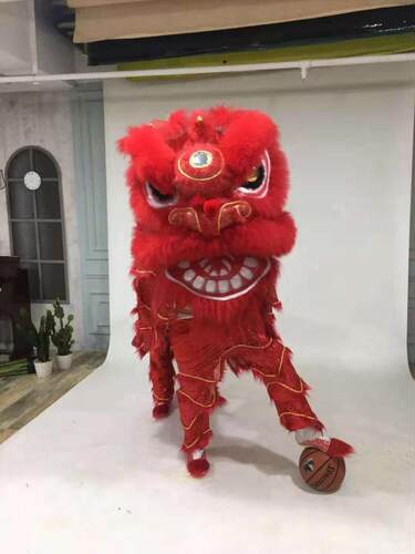 舞狮道具整套南狮醒狮佛山舞狮头双人成人北狮醒狮头用品 - 图1