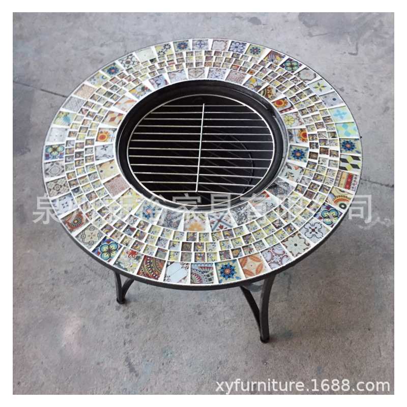 厂家直销现货马赛克烧烤架 欧式烧烤桌 户外烧烤桌 铁艺烧烤架,淘宝优惠券,粉丝福利购,淘宝优惠卷