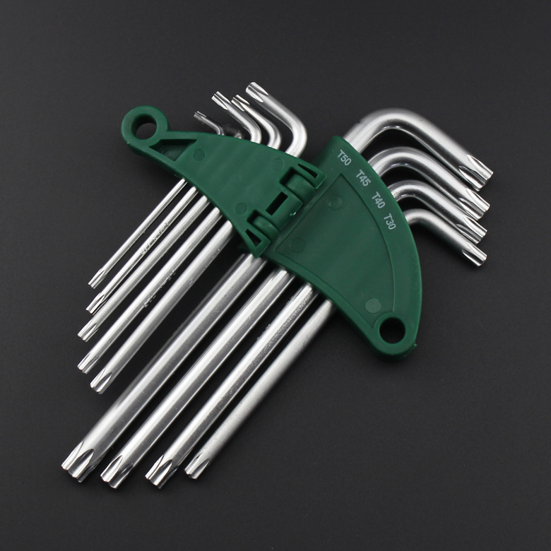 9件内六角扳手套装球头内六方梅花六花螺丝刀六棱扳手楞米字扳手