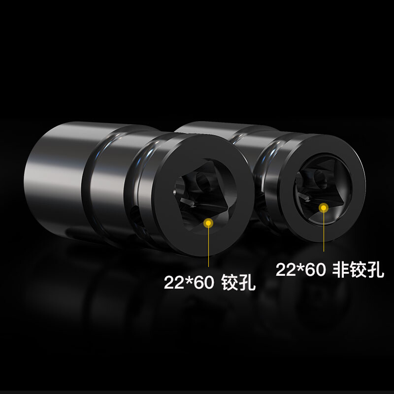 沪豪加长电动扳手套筒加长六角套筒头扳手风炮套筒工具22*60mm-图2