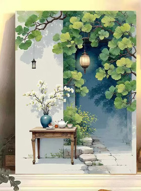 diy数字油画唯美风系列手工填充填色油画解压治愈系装饰挂画